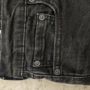 Levi Distressed Black Bootcut Jeans